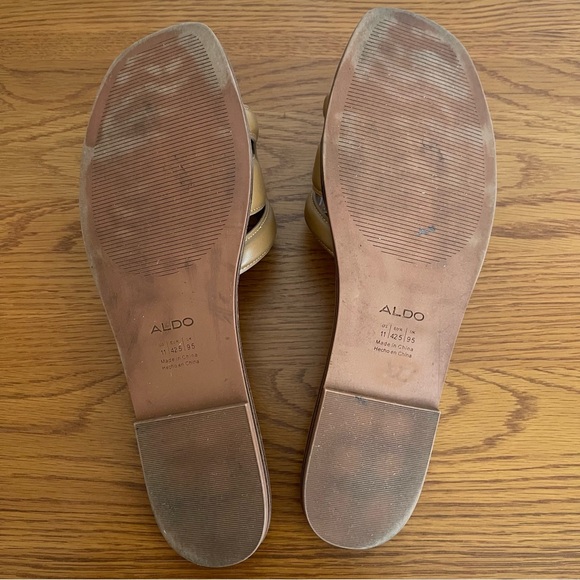 Aldo Elenaa Slide Sandal Brown Size 11 - Picture 11 of 13